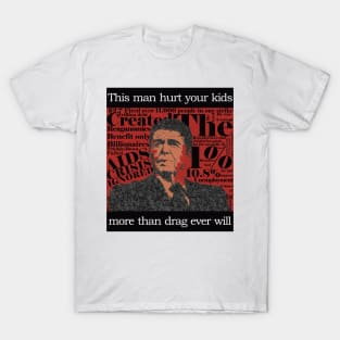 Pro-Drag, Anti-Reagan w/ The Crimes T-Shirt